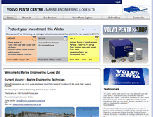 Tablet Screenshot of marine-engineering-looe.co.uk